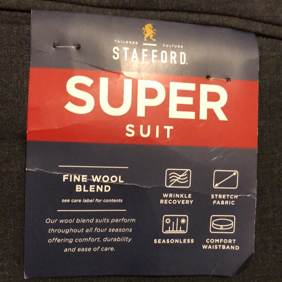 NWT STAFFORD men’s pants size 36x30 - Picture 3 of 5